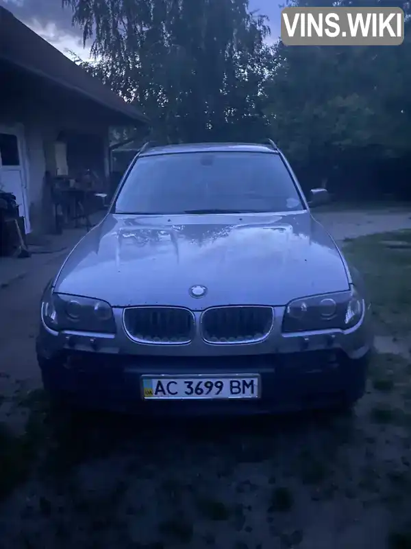 Внедорожник / Кроссовер BMW X3 2005 2 л. Ручная / Механика обл. Волынская, Камень-Каширский - Фото 1/8