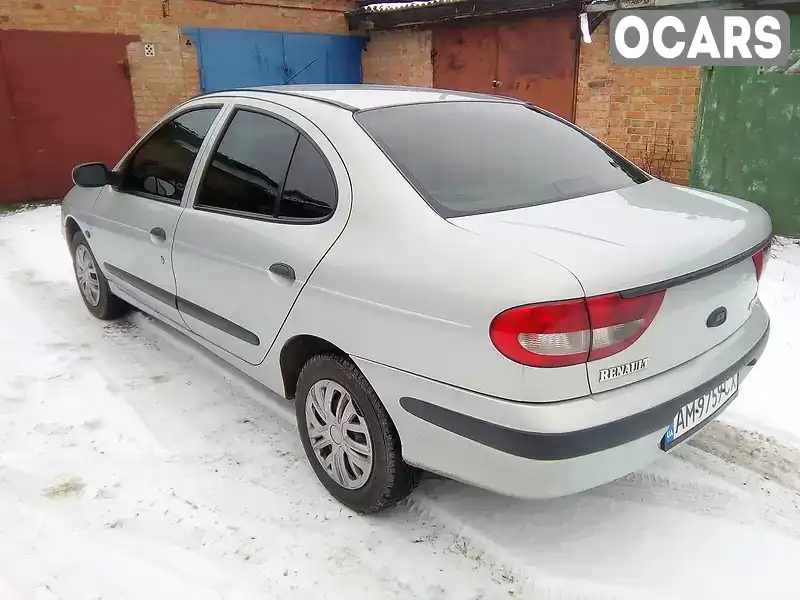 Седан Renault Megane 2002 1.4 л. Ручна / Механіка обл. Житомирська, Бердичів - Фото 1/12