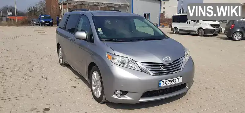 Мінівен Toyota Sienna 2010 3.5 л. Автомат обл. Хмельницька, Хмельницький - Фото 1/15