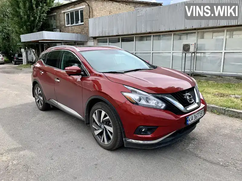 Позашляховик / Кросовер Nissan Murano 2015 3.5 л. Варіатор обл. Київська, Київ - Фото 1/21