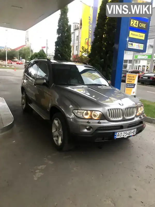 Позашляховик / Кросовер BMW X5 2005 3 л. Автомат обл. Закарпатська, Тячів - Фото 1/21