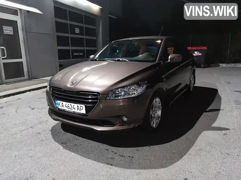 Седан Peugeot 301 2013 1.6 л. Ручна / Механіка обл. Київська, Київ - Фото 1/21