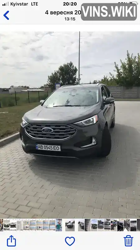 Позашляховик / Кросовер Ford Edge 2019 2 л. Автомат обл. Вінницька, Вінниця - Фото 1/21