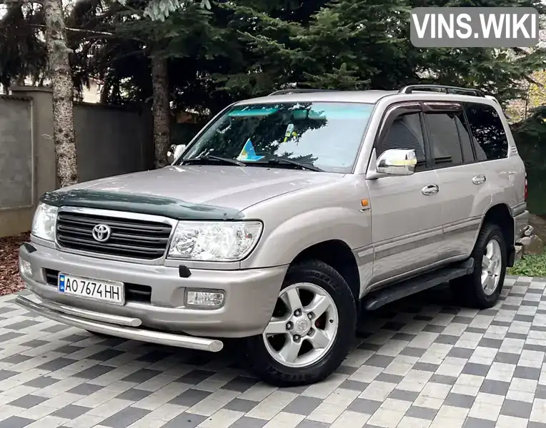 Позашляховик / Кросовер Toyota Land Cruiser 2003 4.7 л. Автомат обл. Закарпатська, Мукачево - Фото 1/21