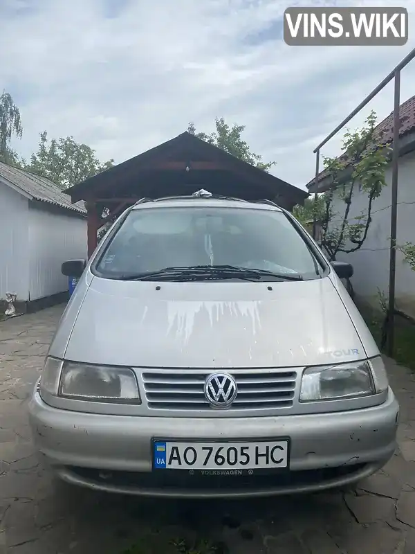 Мінівен Volkswagen Sharan 1999 1.9 л. обл. Закарпатська, Мукачево - Фото 1/7