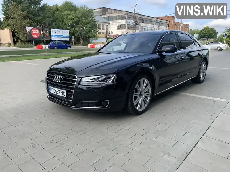 Седан Audi A8 2015 3 л. Автомат обл. Закарпатська, Ужгород - Фото 1/21