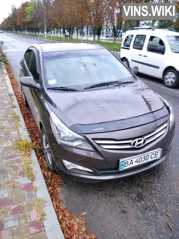 Седан Hyundai Accent 2016 1.6 л. Автомат обл. Кіровоградська, Кропивницький (Кіровоград) - Фото 1/11