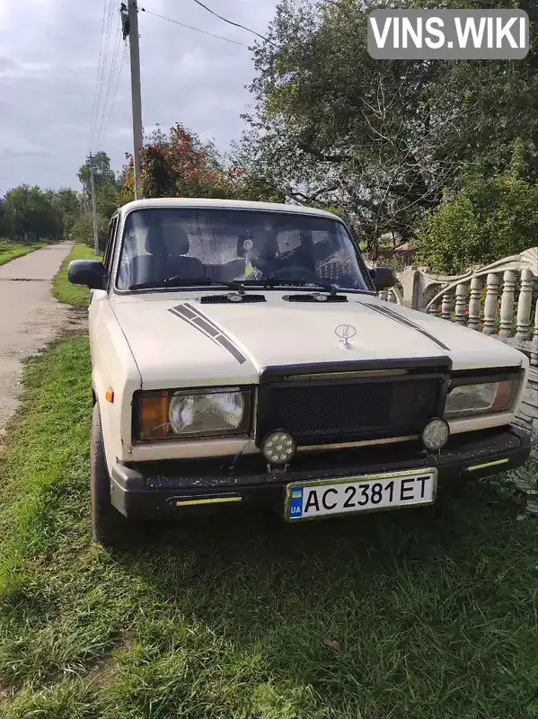 Седан ВАЗ / Lada 2107 1989 1.7 л. Ручна / Механіка обл. Волинська, Іваничі - Фото 1/5