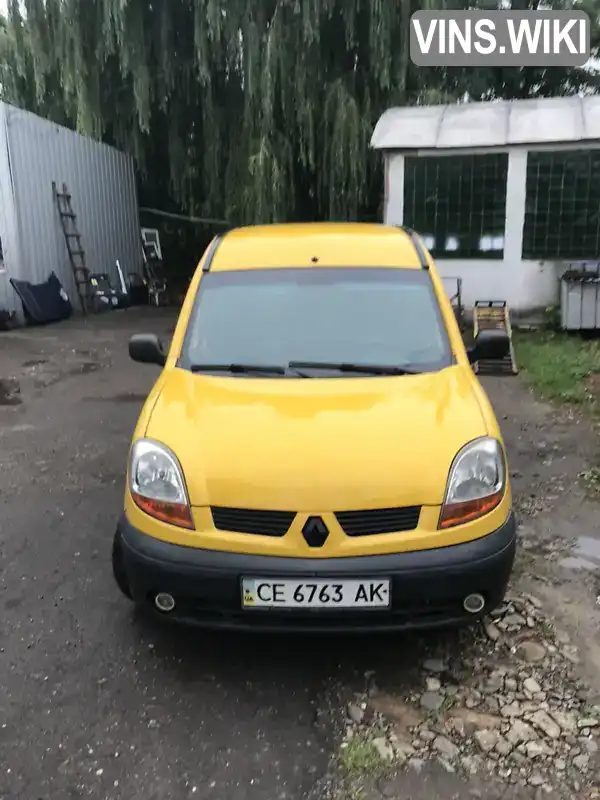 Мінівен Renault Kangoo 2003 1.5 л. Ручна / Механіка обл. Чернівецька, Чернівці - Фото 1/8