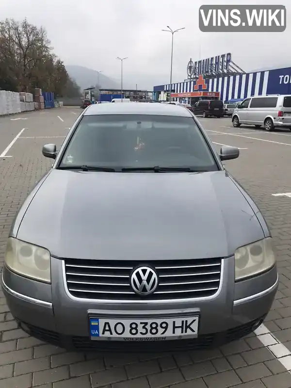 Седан Volkswagen Passat 2003 1.8 л. Ручна / Механіка обл. Закарпатська, Ужгород - Фото 1/16