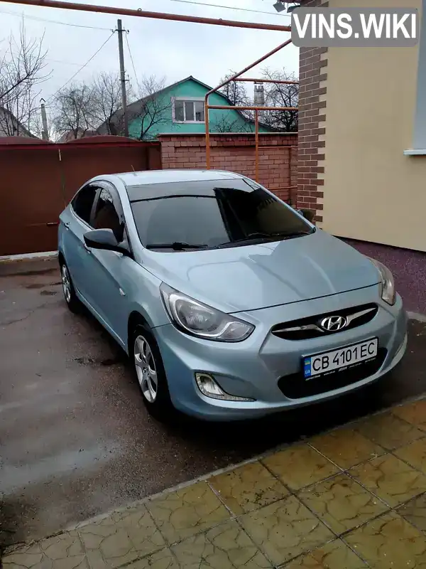 Седан Hyundai Accent 2011 1.4 л. Ручная / Механика обл. Черниговская, Чернигов - Фото 1/3