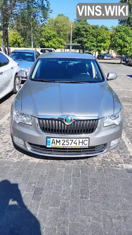 Ліфтбек Skoda Superb 2008 2 л. Робот обл. Житомирська, Звягель - Фото 1/13