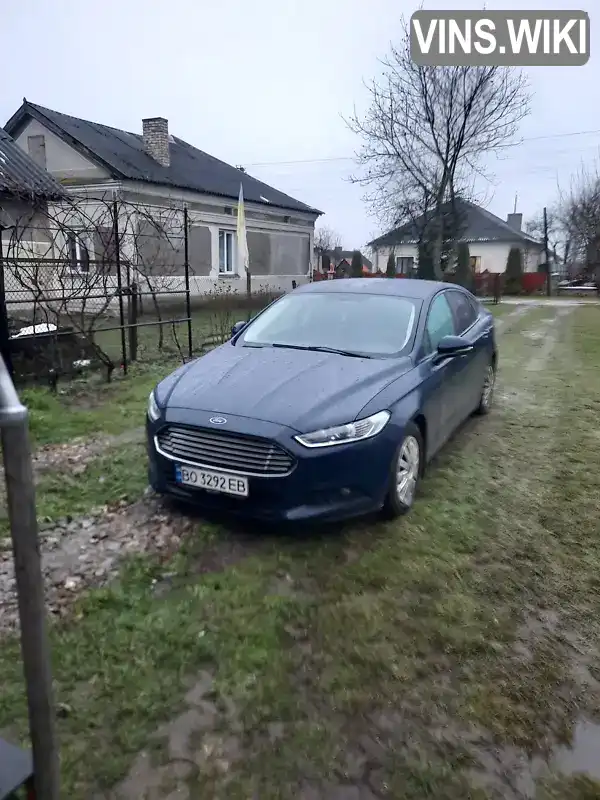 Седан Ford Mondeo 2015 1.6 л. Ручна / Механіка обл. Тернопільська, Тернопіль - Фото 1/11