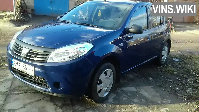 Хетчбек Dacia Sandero 2009 1.4 л. Ручна / Механіка обл. Житомирська, Бердичів - Фото 1/21