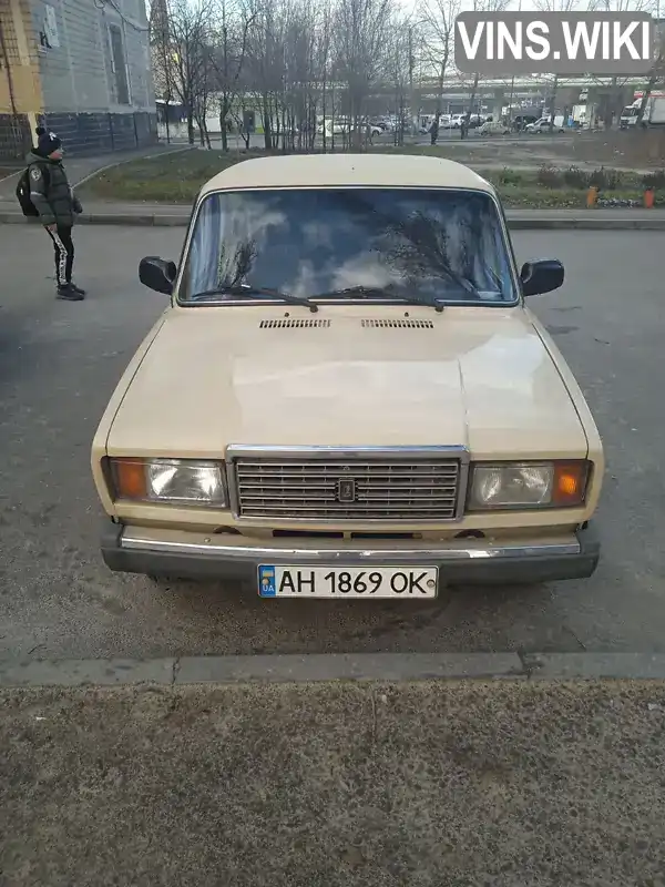 Седан ВАЗ / Lada 2107 1986 1.6 л. Ручна / Механіка обл. Дніпропетровська, Дніпро (Дніпропетровськ) - Фото 1/10