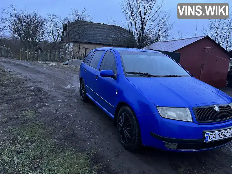 Универсал Skoda Fabia 2002 1.4 л. Ручная / Механика обл. Черкасская, Корсунь-Шевченковский - Фото 1/11