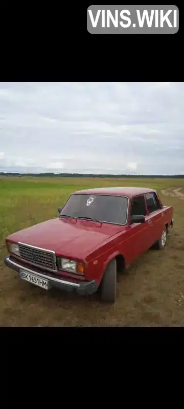 Седан ВАЗ / Lada 2107 2006 1.5 л. Ручна / Механіка обл. Рівненська, Сарни - Фото 1/20