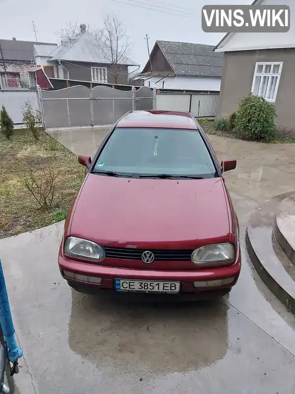 Хетчбек Volkswagen Golf 1997 1.6 л. Ручна / Механіка обл. Чернівецька, Чернівці - Фото 1/4