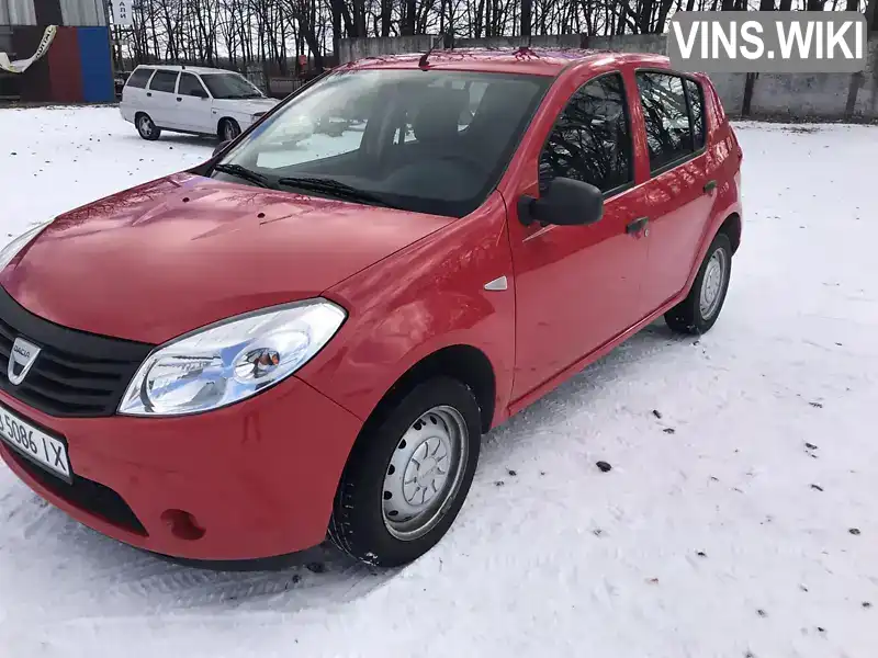 Хэтчбек Dacia Sandero 2009 1.4 л. Ручная / Механика обл. Винницкая, Теплык - Фото 1/10