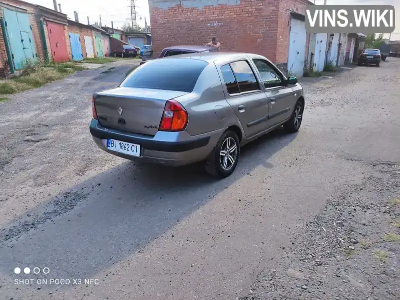 Седан Renault Clio Symbol 2003 1.4 л. Ручная / Механика обл. Полтавская, Полтава - Фото 1/12