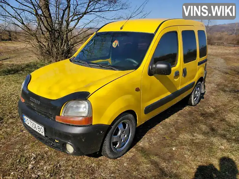 Мінівен Renault Kangoo 2002 1.9 л. Ручна / Механіка обл. Закарпатська, Тячів - Фото 1/10