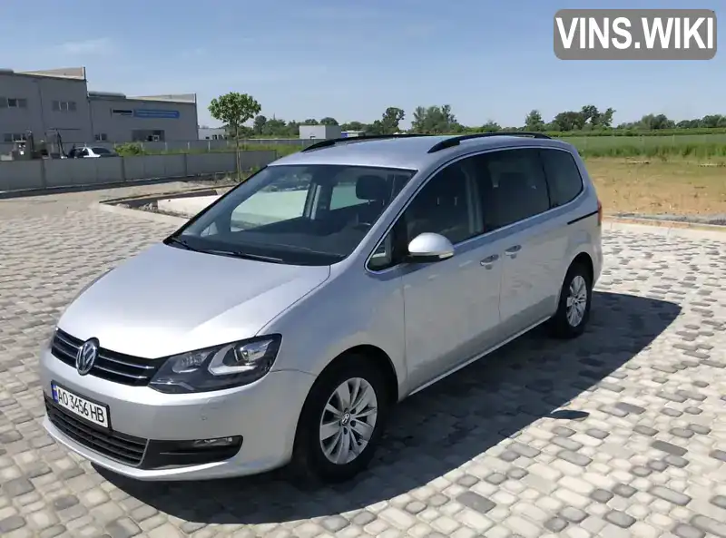 Мінівен Volkswagen Sharan 2015 2 л. Ручна / Механіка обл. Закарпатська, Мукачево - Фото 1/14