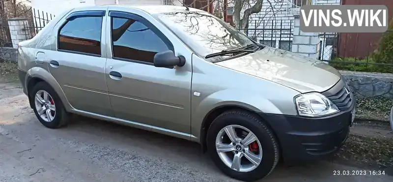 Седан Renault Logan 2012 1.4 л. Ручна / Механіка обл. Полтавська, Горішні Плавні (Комсомольськ) - Фото 1/4