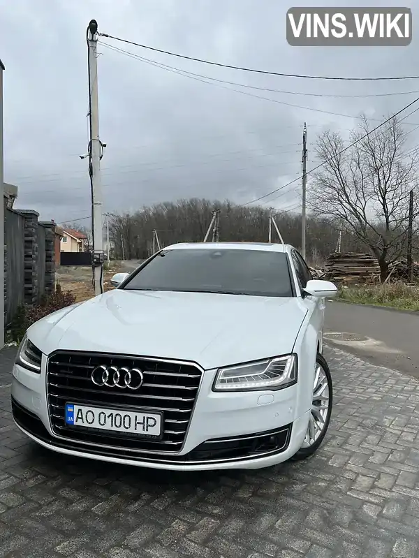 Седан Audi A8 2015 4.1 л. Автомат обл. Закарпатська, Ужгород - Фото 1/21