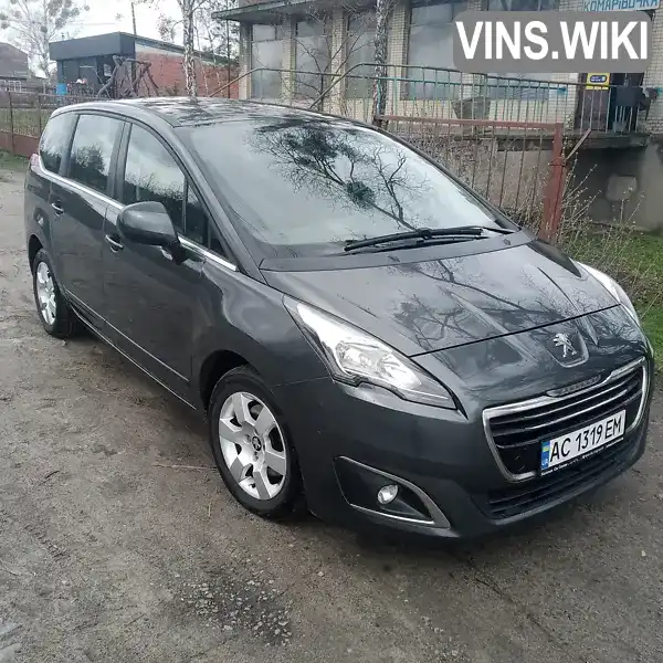 Мікровен Peugeot 5008 2015 1.6 л. Ручна / Механіка обл. Київська, Макарів - Фото 1/17