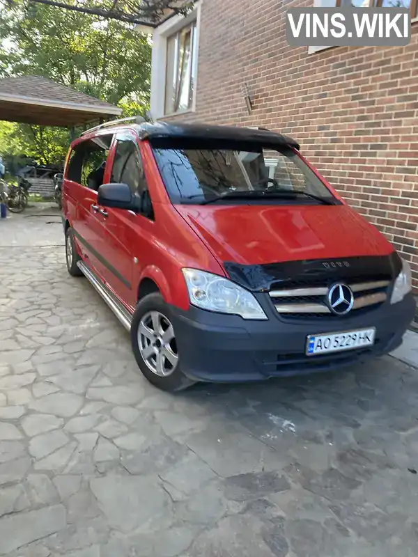 Мінівен Mercedes-Benz Vito 2013 2.2 л. Ручна / Механіка обл. Закарпатська, Тячів - Фото 1/17