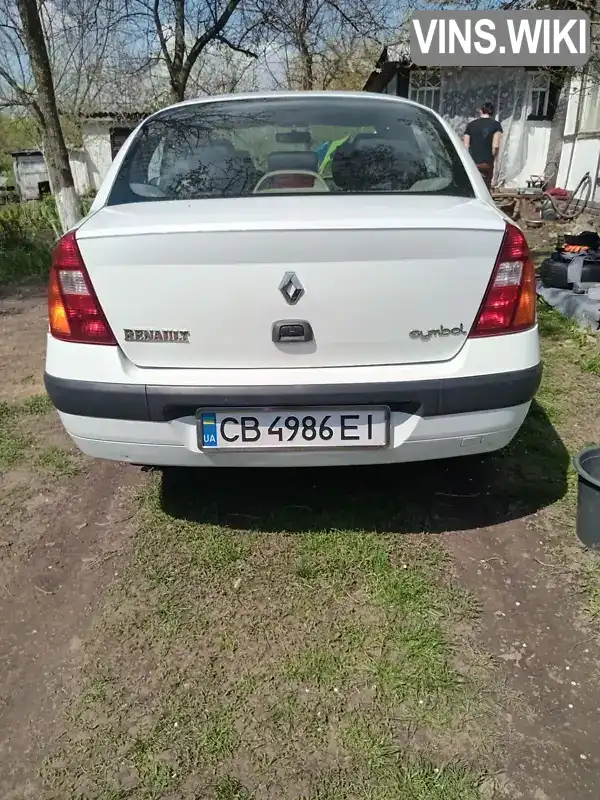 Седан Renault Clio Symbol 2003 1.4 л. Ручна / Механіка обл. Чернігівська, Прилуки - Фото 1/10