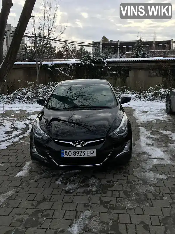 Седан Hyundai Elantra 2014 1.8 л. обл. Закарпатська, Ужгород - Фото 1/10