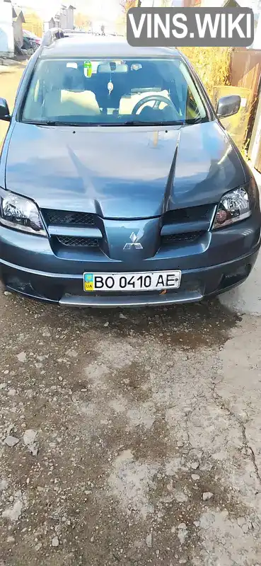 Позашляховик / Кросовер Mitsubishi Outlander 2003 2 л. Ручна / Механіка обл. Тернопільська, Тернопіль - Фото 1/10