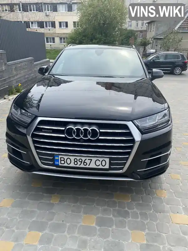 Позашляховик / Кросовер Audi Q7 2017 3 л. Автомат обл. Тернопільська, Тернопіль - Фото 1/21