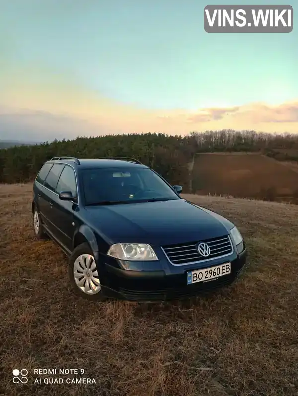 Универсал Volkswagen Passat 2003 1.6 л. Ручная / Механика обл. Тернопольская, Гусятин - Фото 1/9