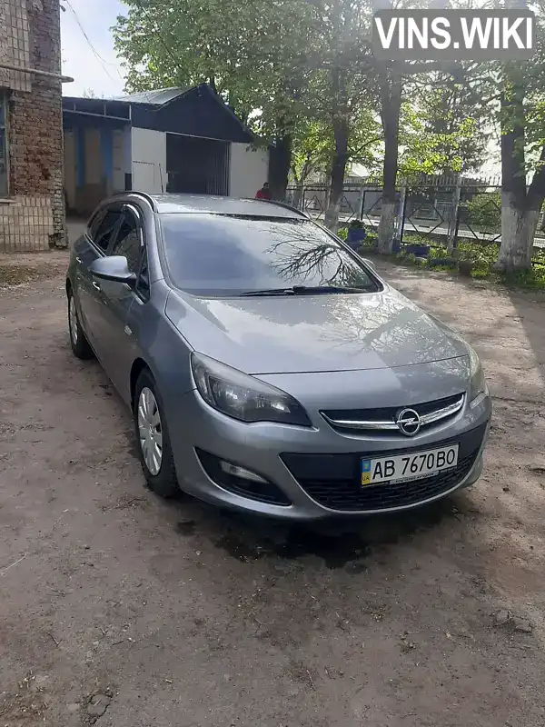 Універсал Opel Astra 2013 1.3 л. Ручна / Механіка обл. Вінницька, Жмеринка - Фото 1/21