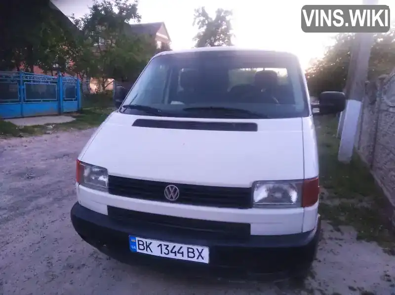 Мінівен Volkswagen Transporter 2002 1.9 л. Ручна / Механіка обл. Рівненська, Здолбунів - Фото 1/11