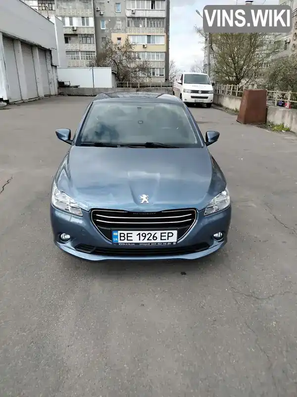 VF3DD9HP0GJ697286 Peugeot 301 2016 Седан 1.6 л. Фото 1