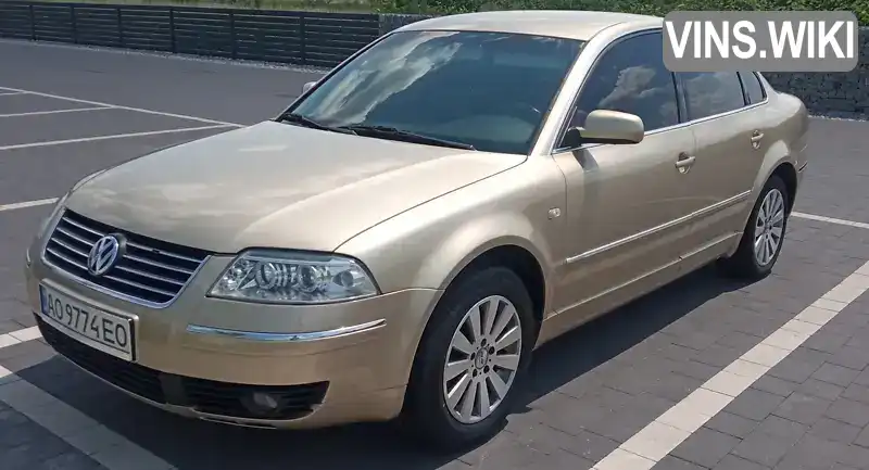 Седан Volkswagen Passat 2001 1.6 л. Ручна / Механіка обл. Закарпатська, Мукачево - Фото 1/21