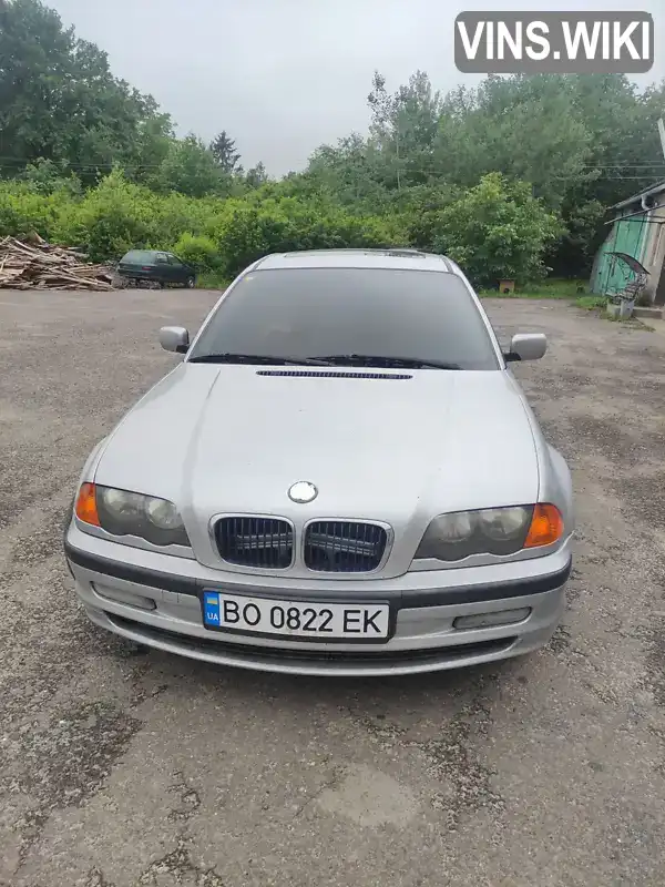 Седан BMW 3 Series 2000 1.9 л. Ручна / Механіка обл. Тернопільська, Монастириська - Фото 1/8