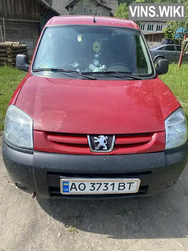 Мінівен Peugeot Partner 2006 1.6 л. Ручна / Механіка обл. Закарпатська, Рахів - Фото 1/7