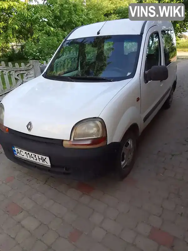 Мінівен Renault Kangoo 1999 1.9 л. Ручна / Механіка обл. Волинська, Нововолинськ - Фото 1/5