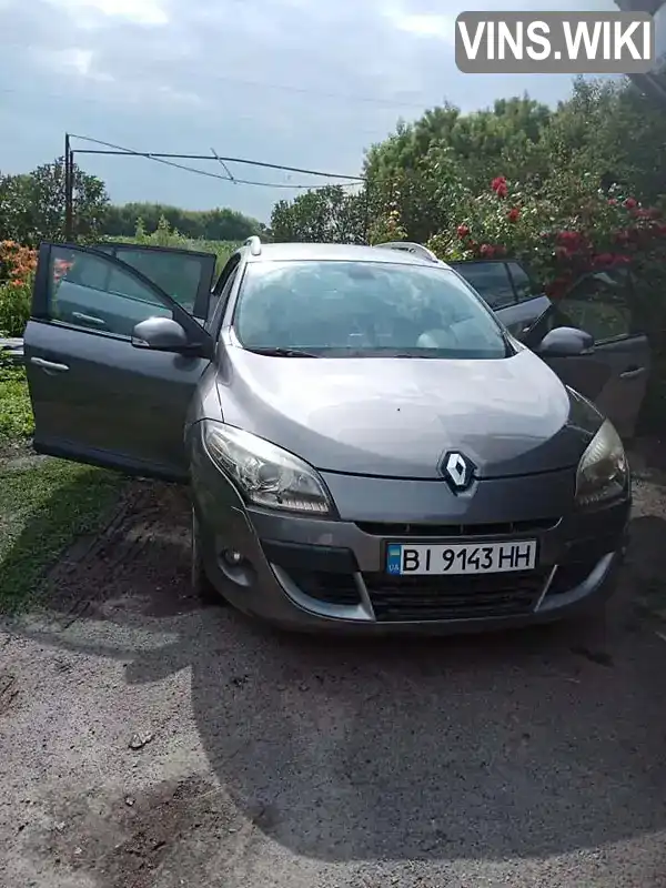 Універсал Renault Megane 2010 1.4 л. Ручна / Механіка обл. Полтавська, Кобеляки - Фото 1/10