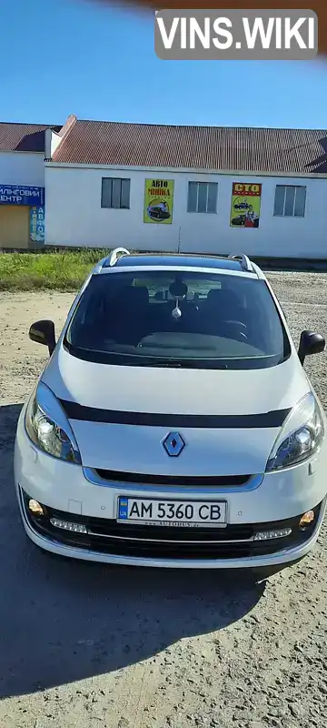 Минивэн Renault Grand Scenic 2013 1.5 л. Автомат обл. Житомирская, Бердичев - Фото 1/21