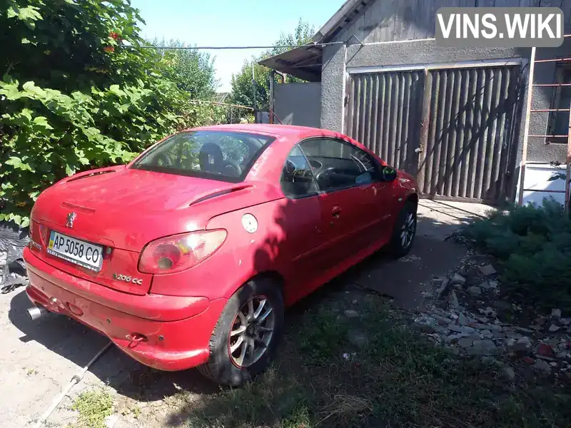 VF32DNFUF43454120 Peugeot 206 2004 Кабріолет 1.59 л. Фото 2