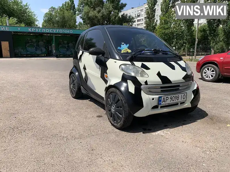 Купе Smart Fortwo 1999 0.6 л. Робот обл. Запорізька, Запоріжжя - Фото 1/12