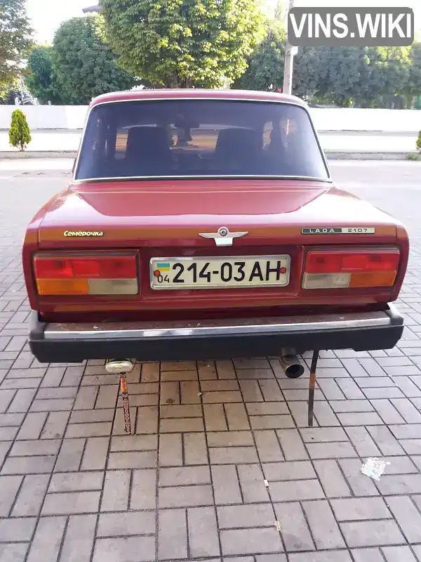 Седан ВАЗ / Lada 2107 1992 1.4 л. Ручна / Механіка обл. Дніпропетровська, Кам'янське (Дніпродзержинськ) - Фото 1/12