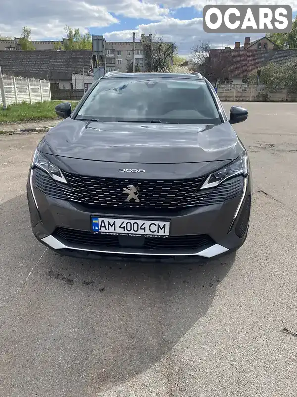 Позашляховик / Кросовер Peugeot 3008 2021 2 л. Автомат обл. Житомирська, Коростень - Фото 1/14