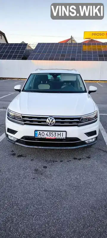 Внедорожник / Кроссовер Volkswagen Tiguan 2016 1.97 л. Автомат обл. Закарпатская, Ужгород - Фото 1/21