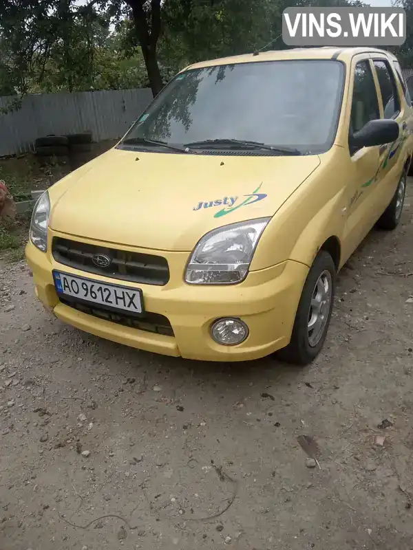 Хэтчбек Subaru Justy 2004 1.33 л. Ручная / Механика обл. Закарпатская, Ужгород - Фото 1/10